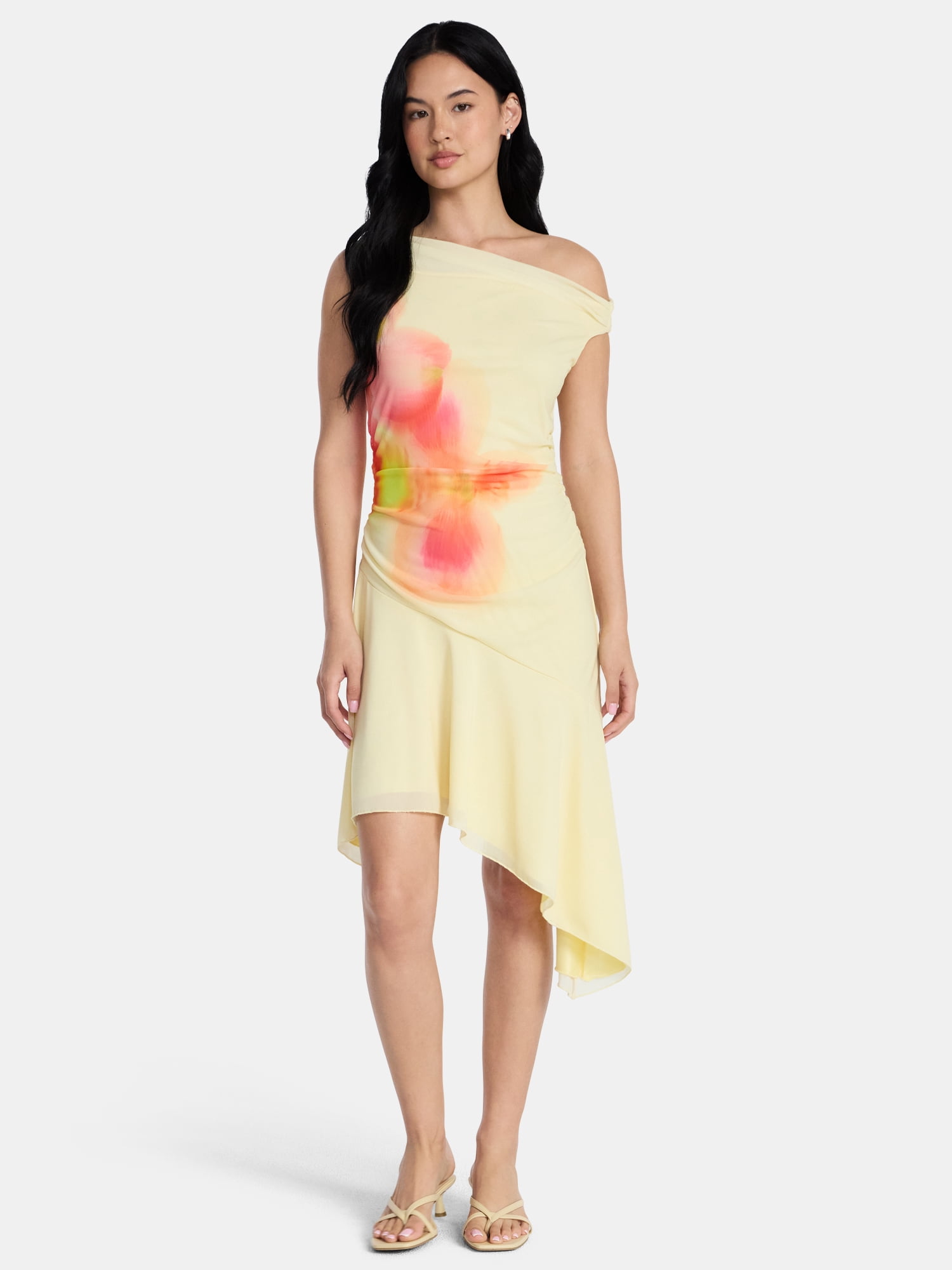 Madden NYC Women’s Asymmetrical Midi Dress, Sizes XXS-XXL