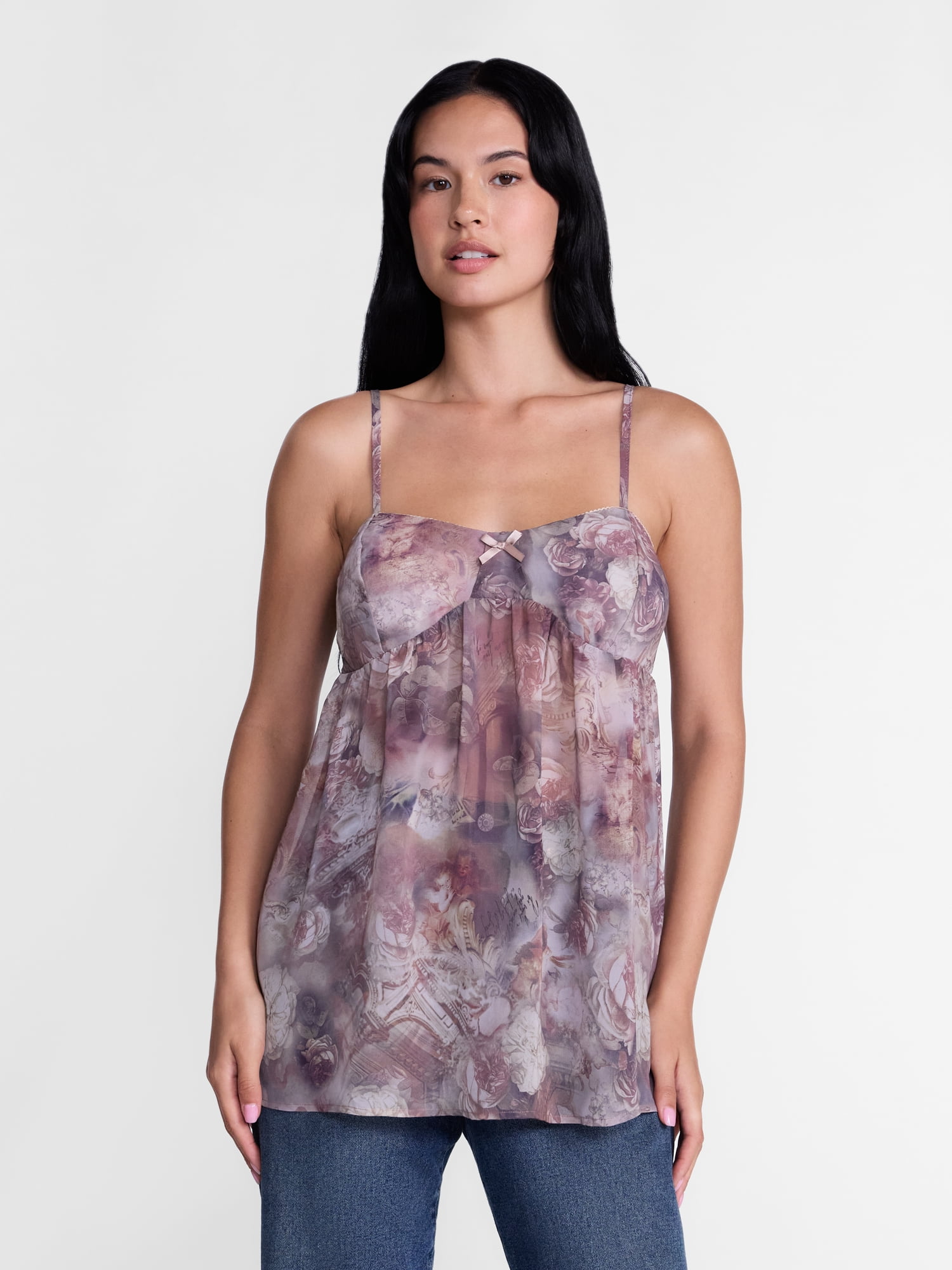 Women’s Babydoll Tank Top, Sizes XXS-XXL