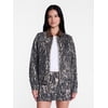 Madden NYC Women's Cotton Twill Bomber Jacket, Siz
