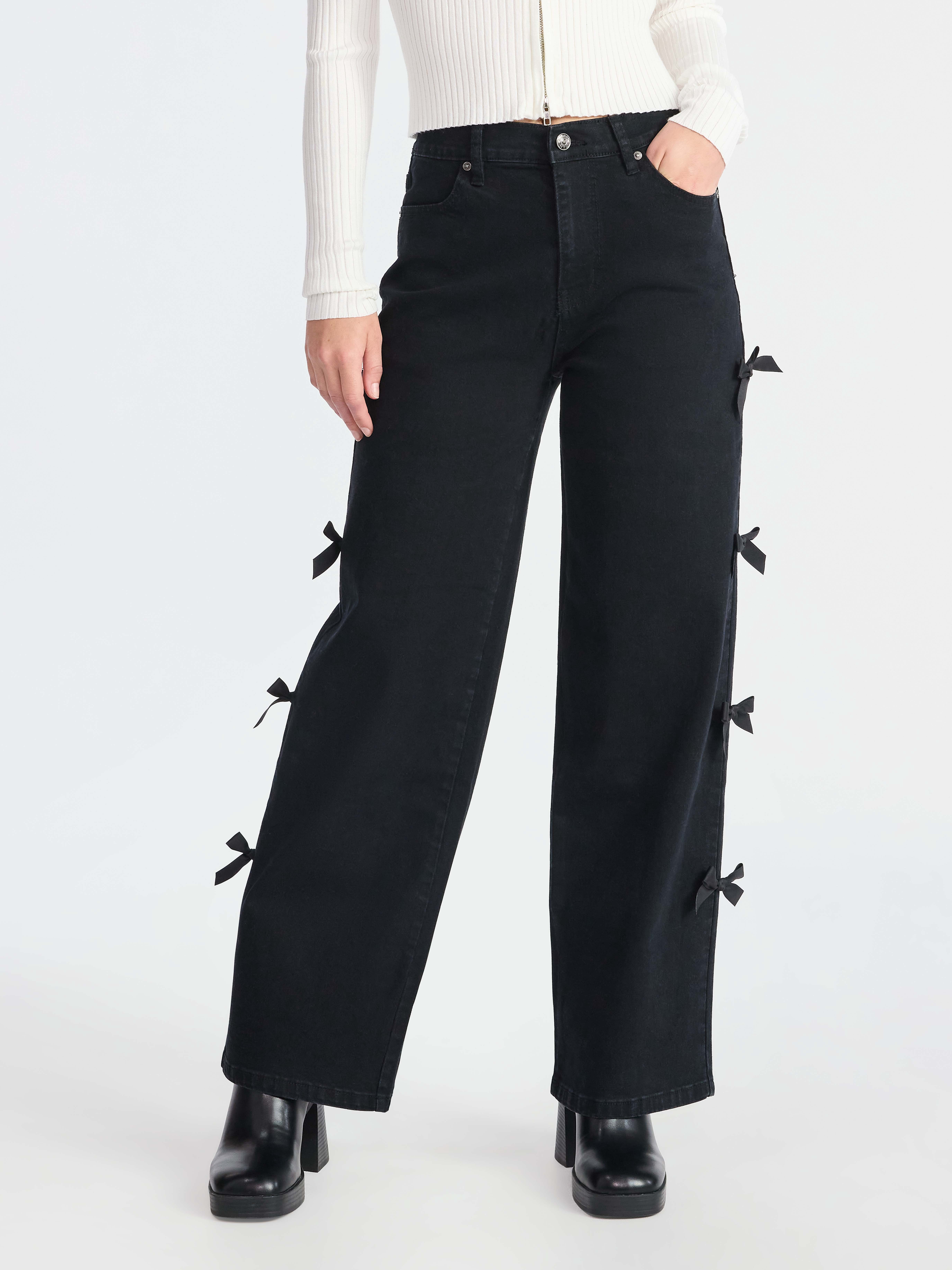 Madden NYC Women's Bow Jeans
