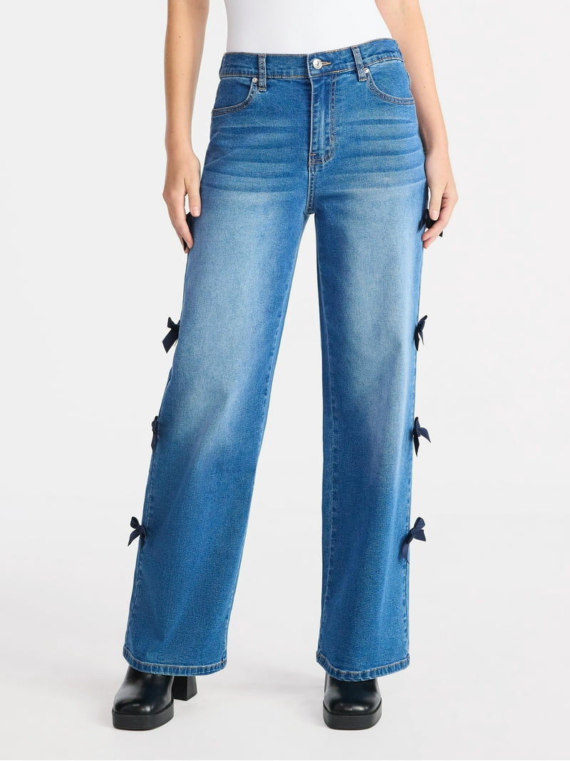 Madden NYC Women's Bow Jeans