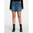 thumbnail image 1 of Madden NYC Women's Embroidered Bow Denim Skirt, Sizes XXS-XXL, 1 of 5