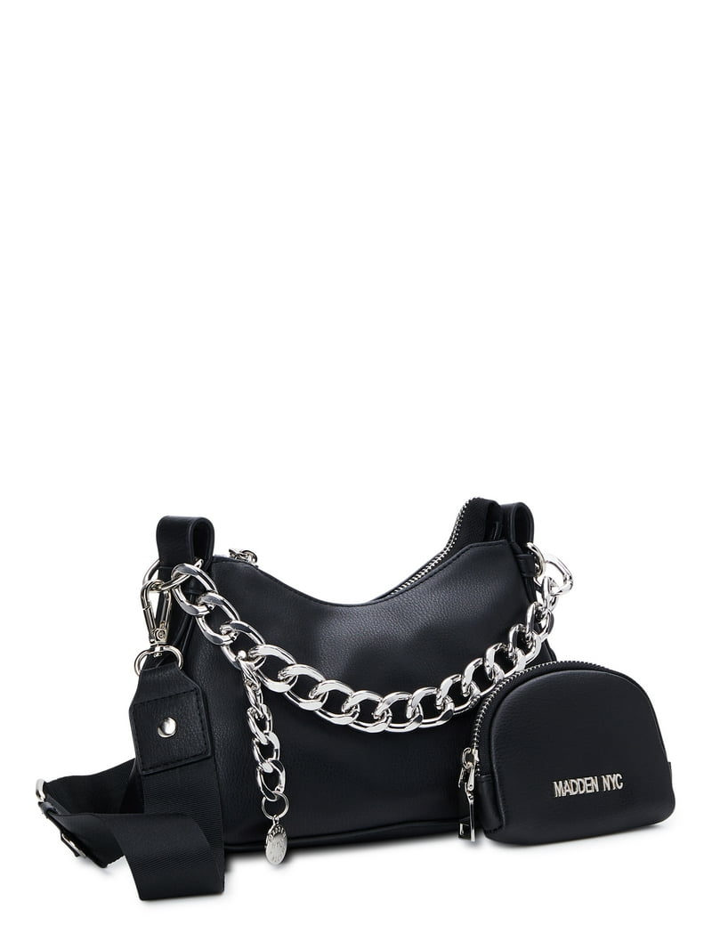 Madden NYC Charm Chain Crossbody Bag with Removable Pouch