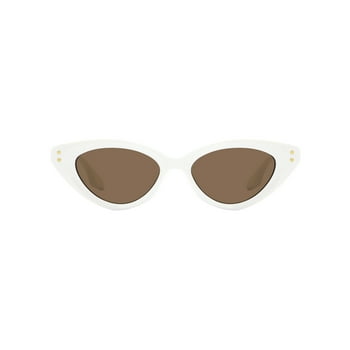 Madden NYC Chary Plastic White Cateye Sunglasses