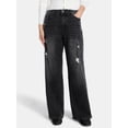 thumbnail image 1 of Madden NYC Women’s Distressed Jeans, 31'' Inseam, Sizes XXS-XXL, 1 of 5