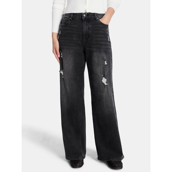 Madden NYC Women’s Distressed Jeans, 31'' Inseam, Sizes XXS-XXL