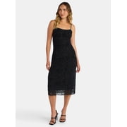 Madden NYC Women’s Burnout Velvet Midi Dress, Sizes XXS-XXL