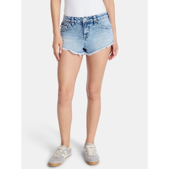 Madden NYC Women’s Frayed Denim Shorts, Sizes 00-18