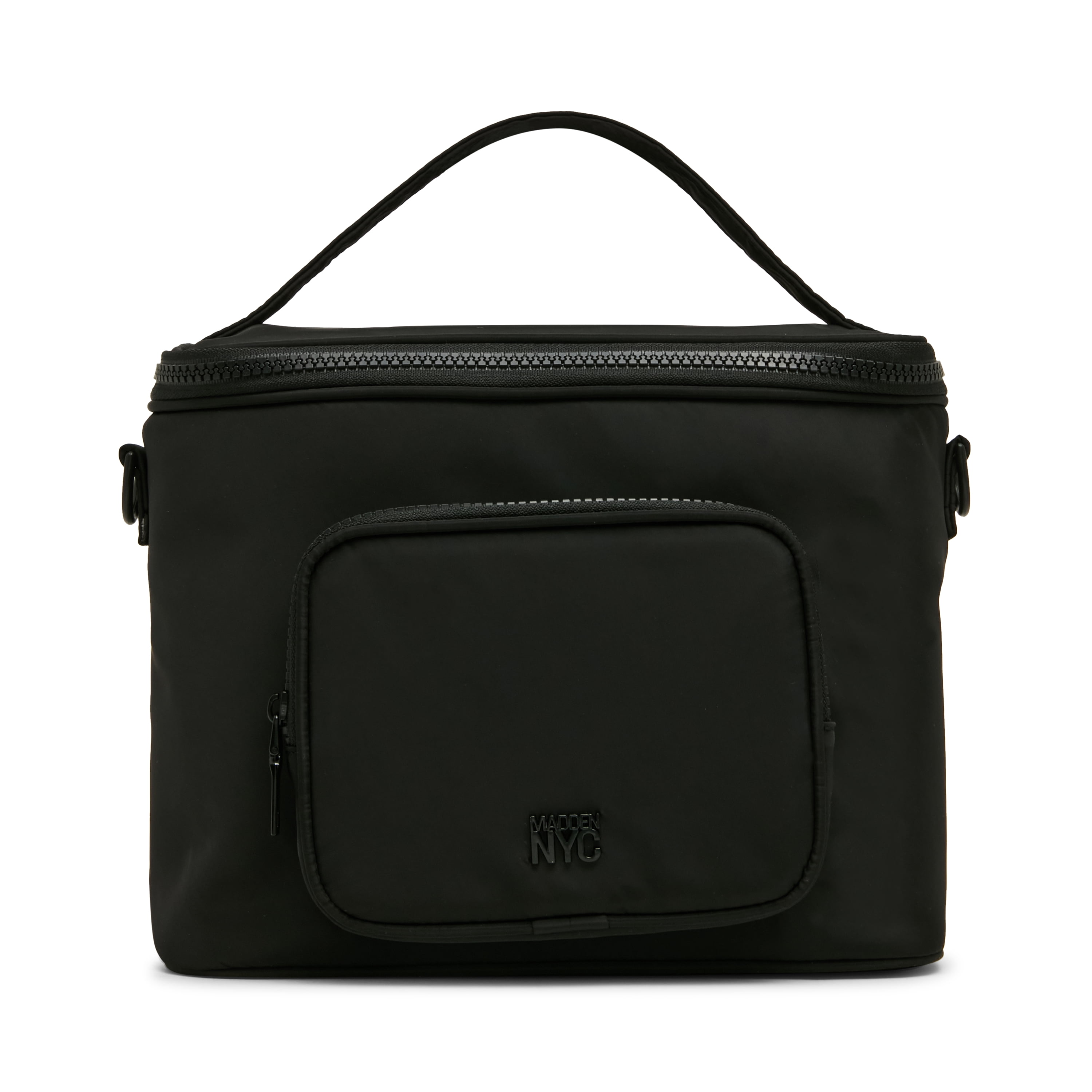 Madden NYC Women's Front Pocket Lunchbox, Black, Made for Portable Food Storage for Workday Meals and Travel