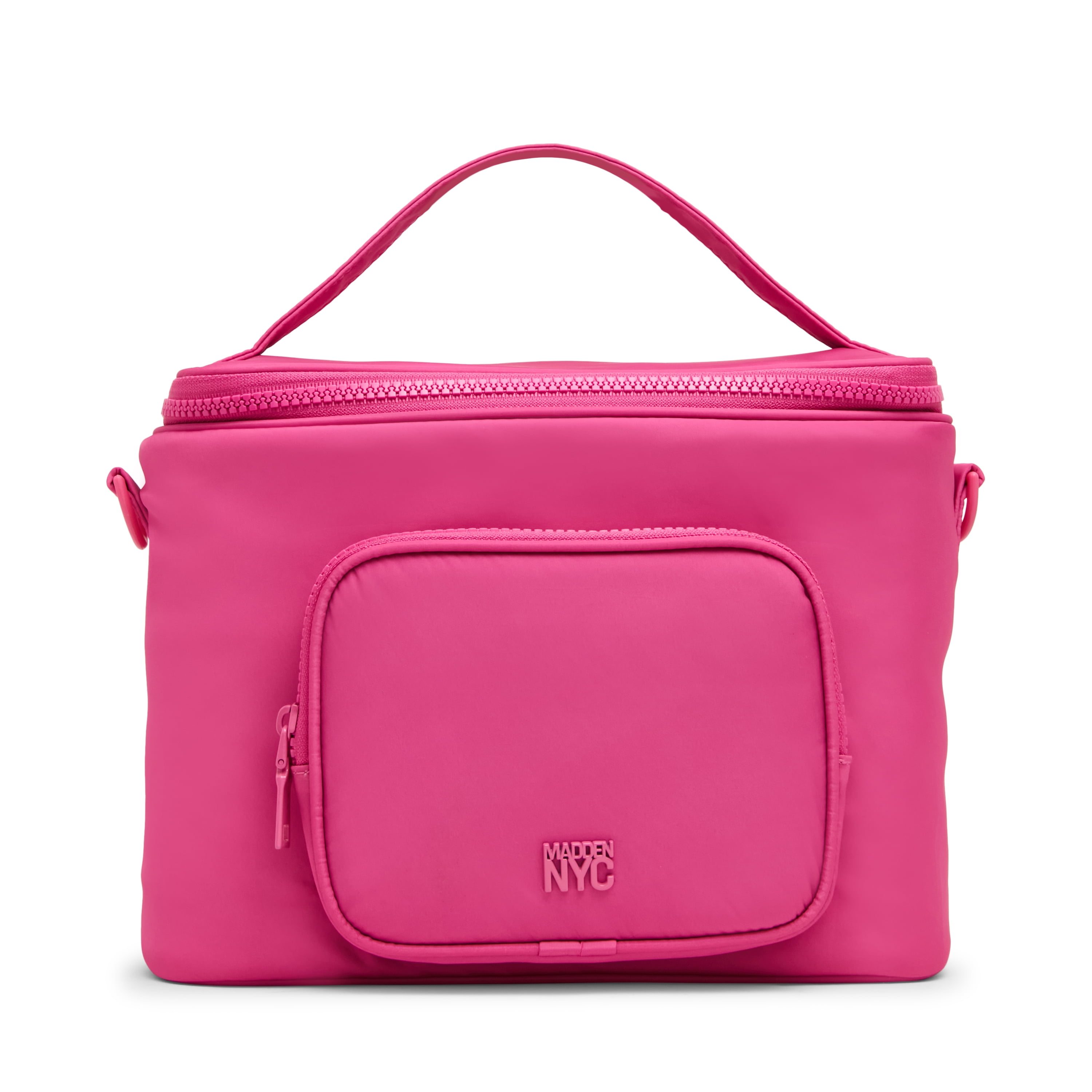 Madden NYC Women's Front Pocket Lunchbox, Pink, Made for Portable Food Storage for Workday Meals and Travel