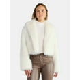 thumbnail image 1 of Madden NYC Women's Faux Fur Cropped Jacket, Sizes XXS-XXL, 1 of 5