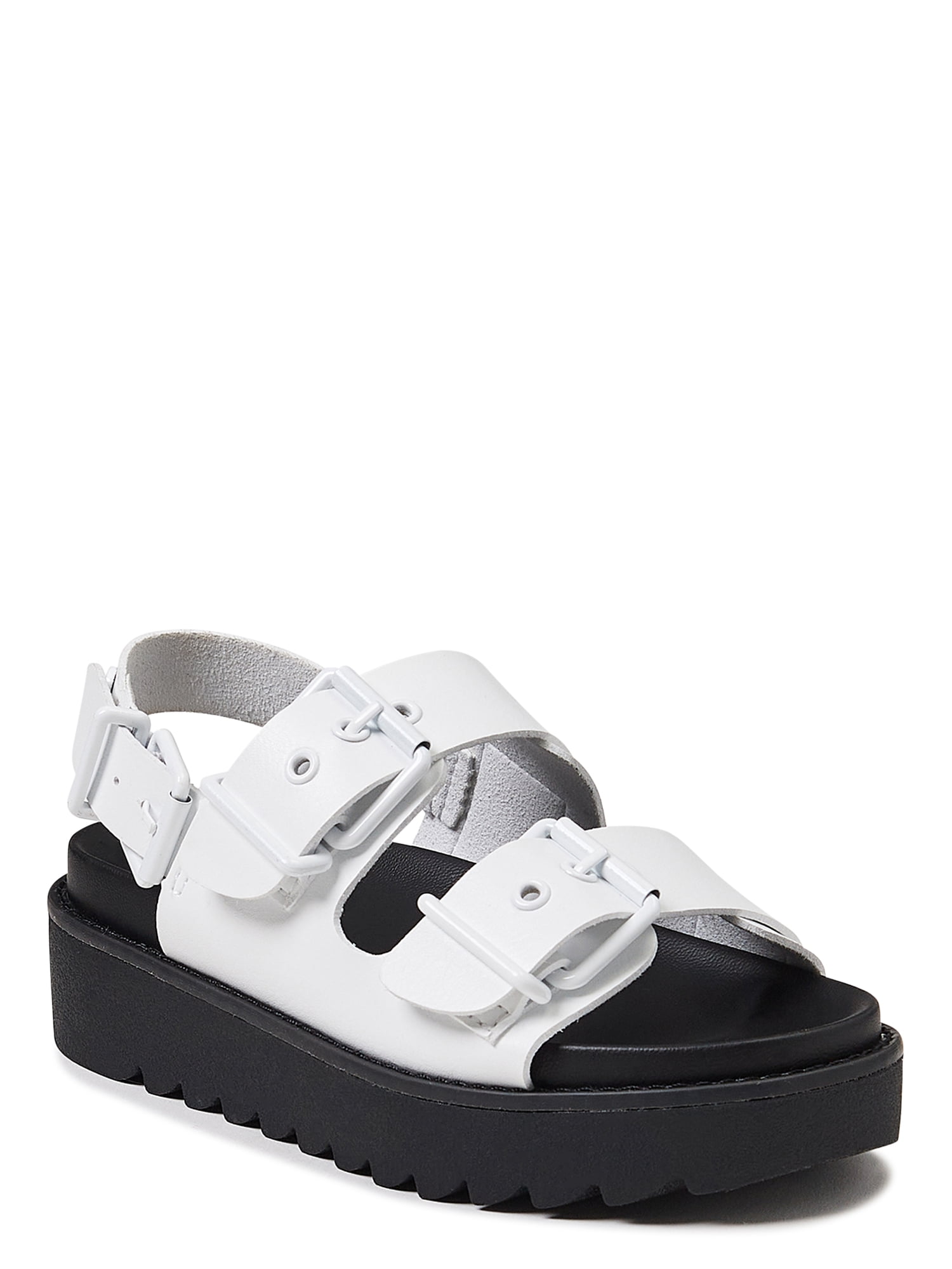 Madden NYC Girls 2 Buckle Flatform Sandals, Sizes 12-6 - Walmart.com