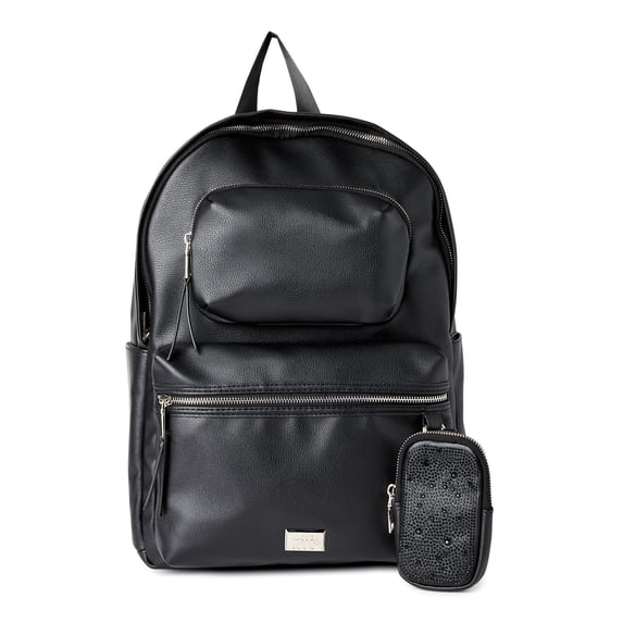 Madden NYC Girls Modular Zipper Backpack Black