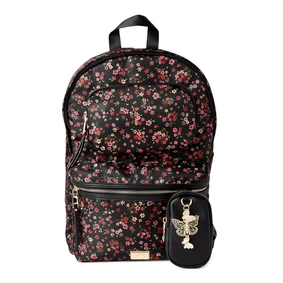 Madden NYC Girls Modular Zipper Backpack Ditsy Floral