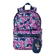 Madden NYC Girls Modular Zipper Backpack Lavender Daisy