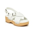 thumbnail image 1 of Madden NYC Girls Padded T-Bar Sandals, Open Toe White, 12, 1 of 6