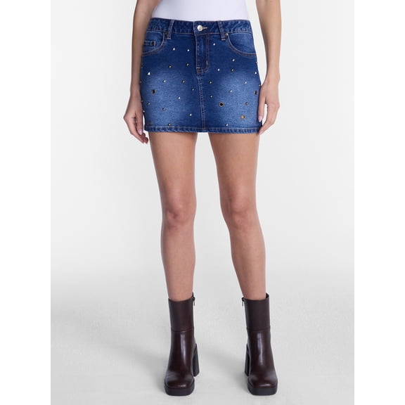 Madden NYC Women’s Grommet Mini Skort, Sizes XXS-XXL