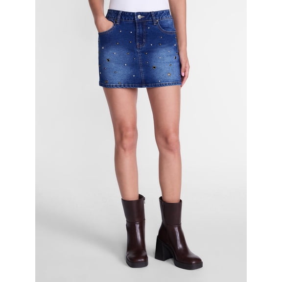 Madden NYC Women’s Grommet Mini Skort, Sizes XXS-XXL