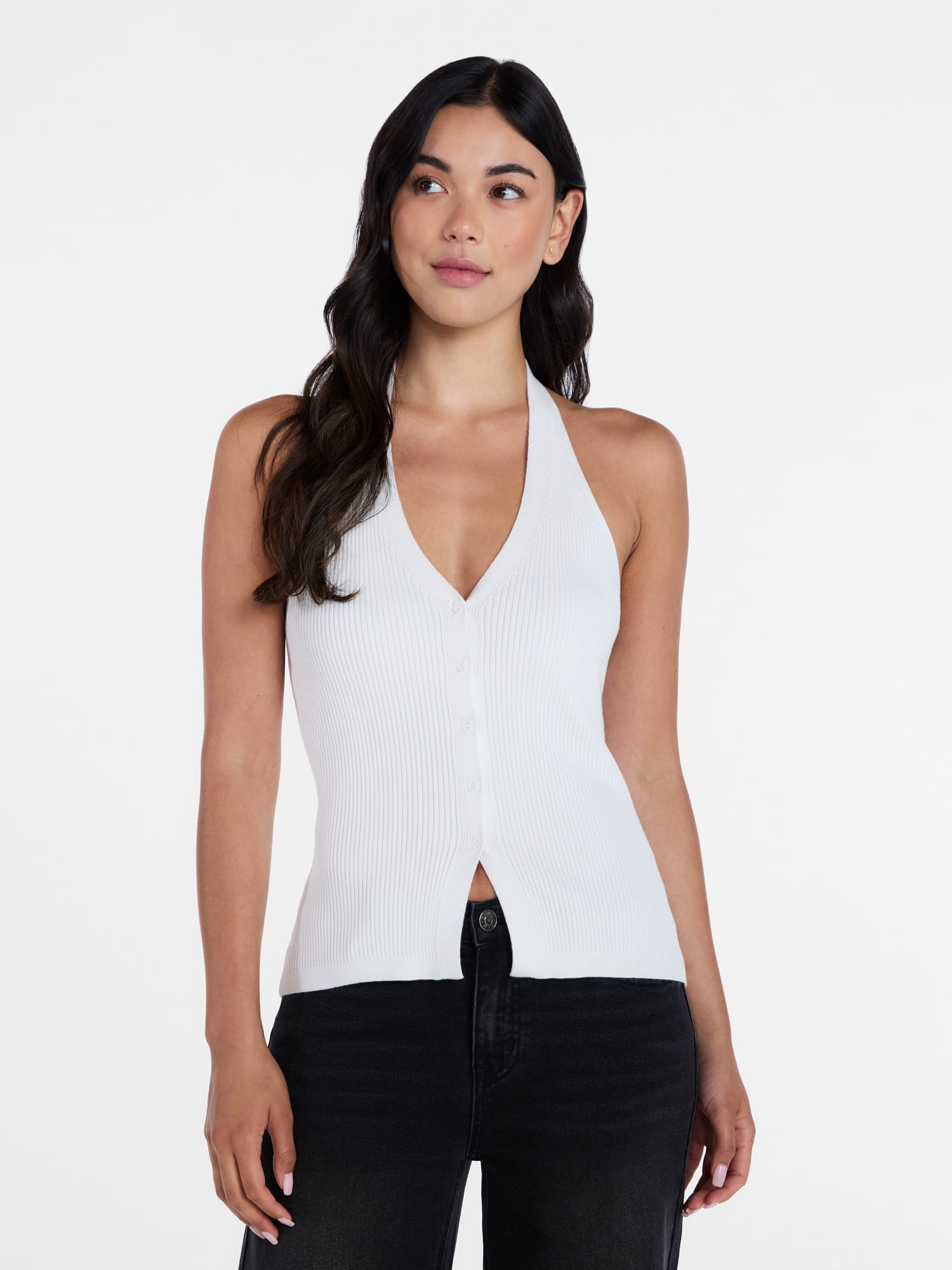 Madden NYC Women’s Halter Sweater Vest, Sizes XXS-XXL