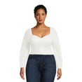 Madden NYC Junior Plus Size Corset Top with Foam Bra Cups
