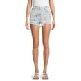 thumbnail image 1 of Madden NYC Junior' Super High Rise Jean Shorts with Frayed Hem, 1 of 5