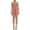 thumbnail image 1 of Madden NYC Junior's Ruched Dress with Puff Sleeves, 1 of 5