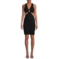 thumbnail image 1 of Madden NYC Juniors' Cut Out Ring Detail Crochet Dress, 1 of 5