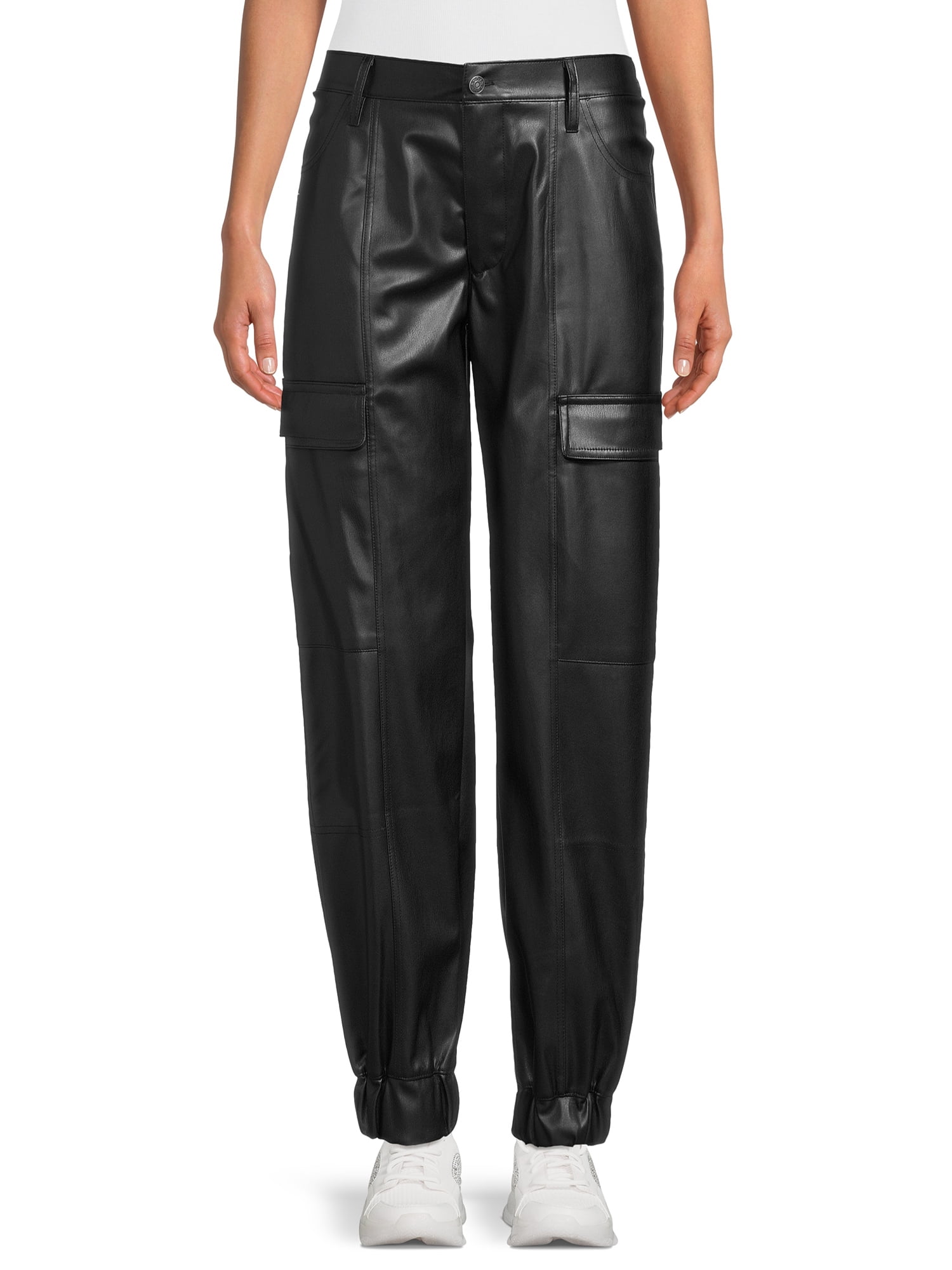マークアンドロナ Alma Faux Leather Joggers サイズ46