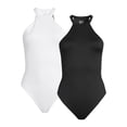 thumbnail image 1 of Madden NYC Juniors High Neck Bodysuit, 2 Pack, Sizes XS-XXXL, 1 of 5