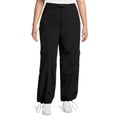 thumbnail image 1 of Madden NYC Juniors Plus Parachute Pants, Sizes 1X-3X, 1 of 5