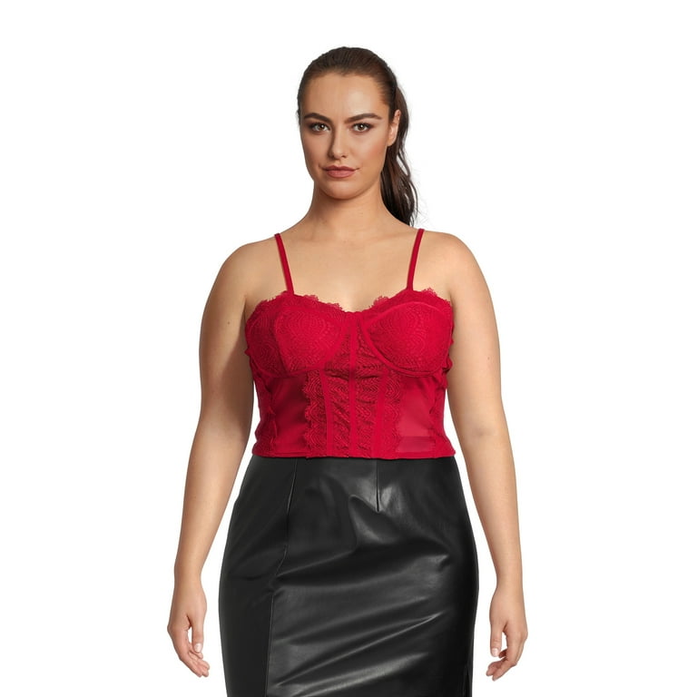 Madden NYC Juniors Plus Size Bustier Top 