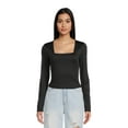thumbnail image 1 of Madden NYC Juniors' Square Neck Top, Sizes XS-3XL, 1 of 5