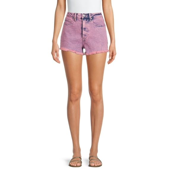 Madden NYC Juniors' Super High Rise Denim Shorts