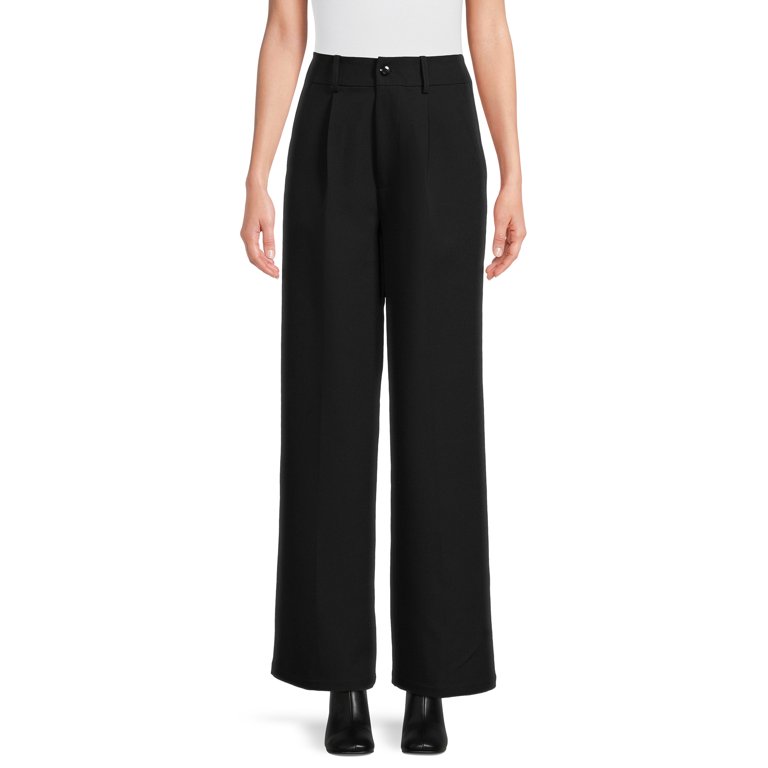 【INCHANT ME】Marl Nylon Wide Slacks Madden NYC Juniors Trouser Pant - Walmart.com