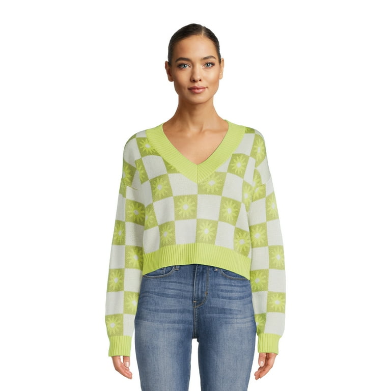 Juniors v neck sweater cheap
