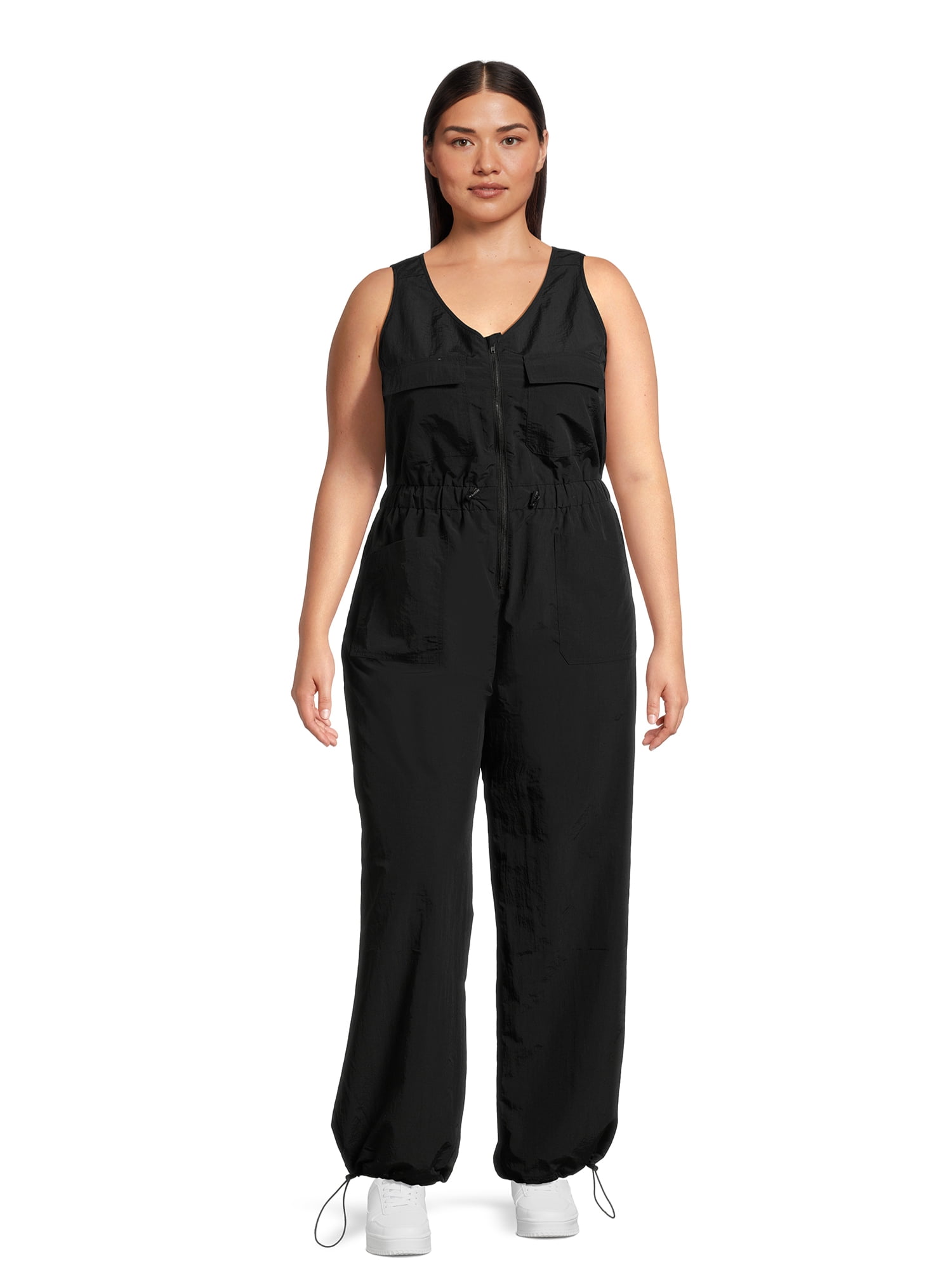 Parachute Jumpsuit in Black main image 0