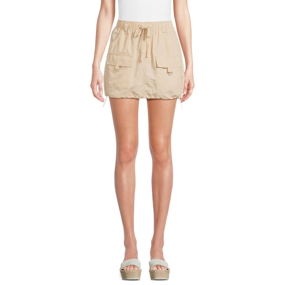 Madden NYC Juniors and Juniors Plus Parachute Skirt, Sizes S-4X