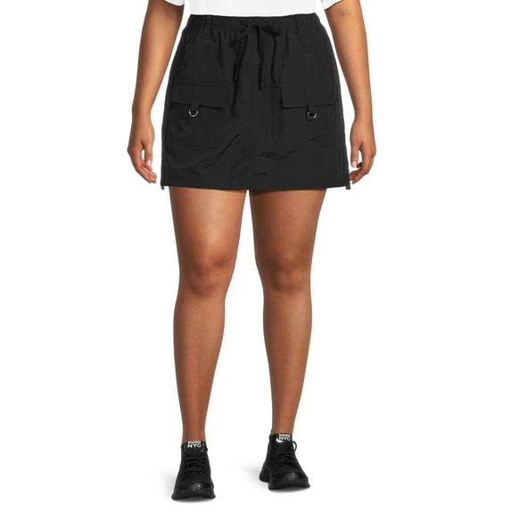 Madden NYC Juniors and Juniors Plus Parachute Skirt, Sizes S-4X