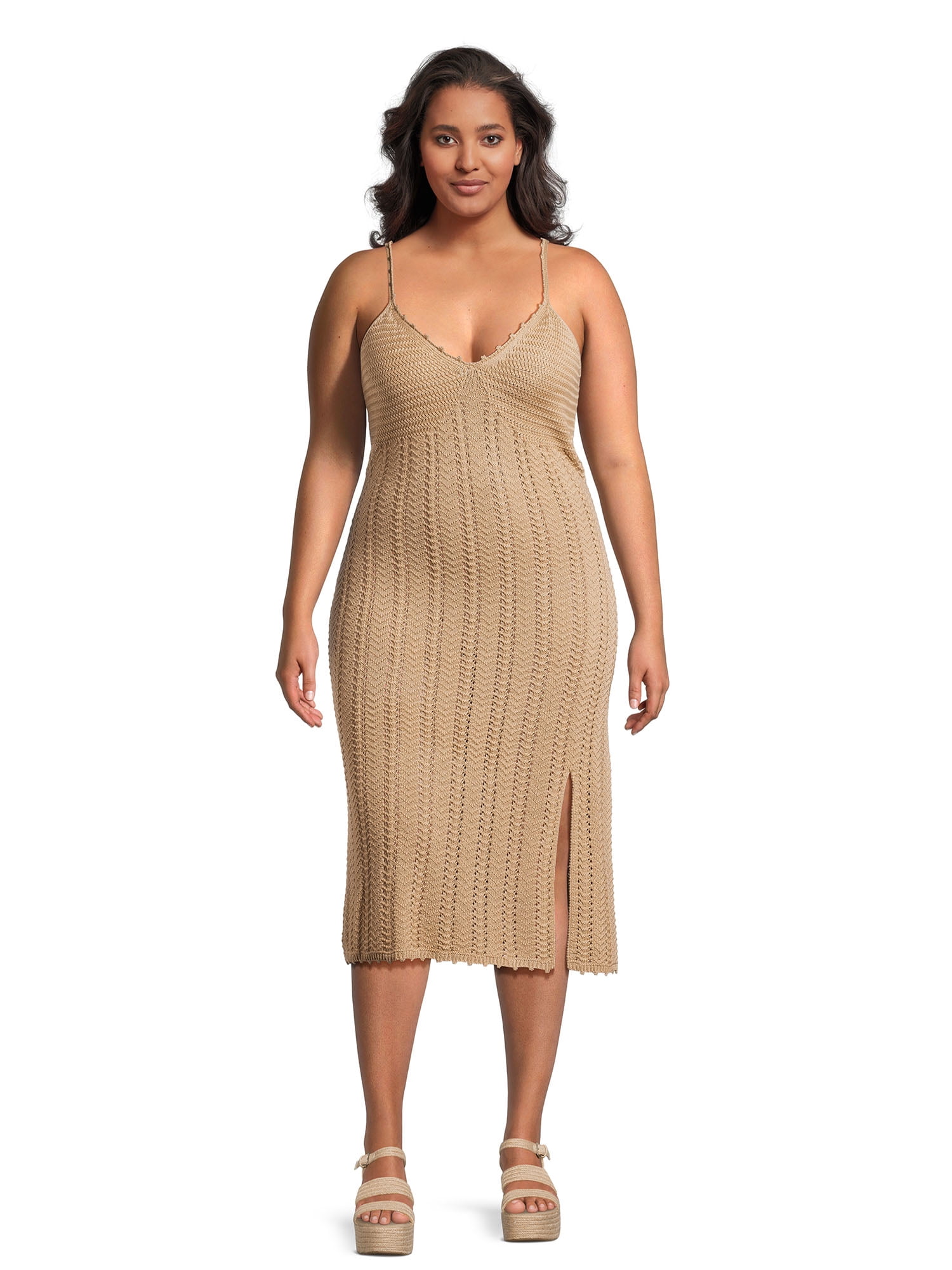 Madden NYC Juniors and Juniors Plus Sleeveless Crochet Dress Sizes XS 4X Walmart