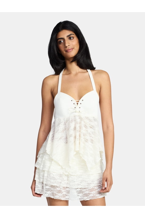 Women's Lace Up Halter Top