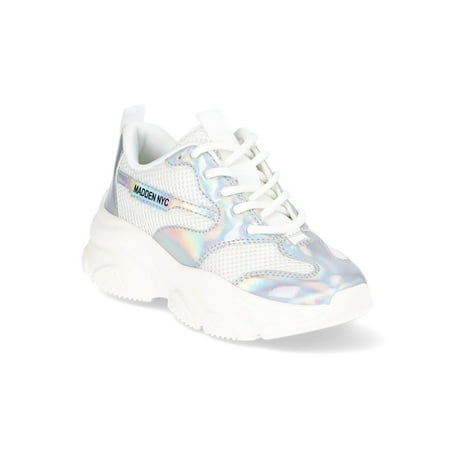 Madden NYC Little Girls and Big Girls Metallic Sporty Sneakers, Sizes 13-6