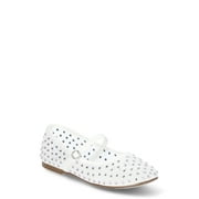Madden NYC Little Girl & Big Girl Mesh Rhinestone Ballet Flats