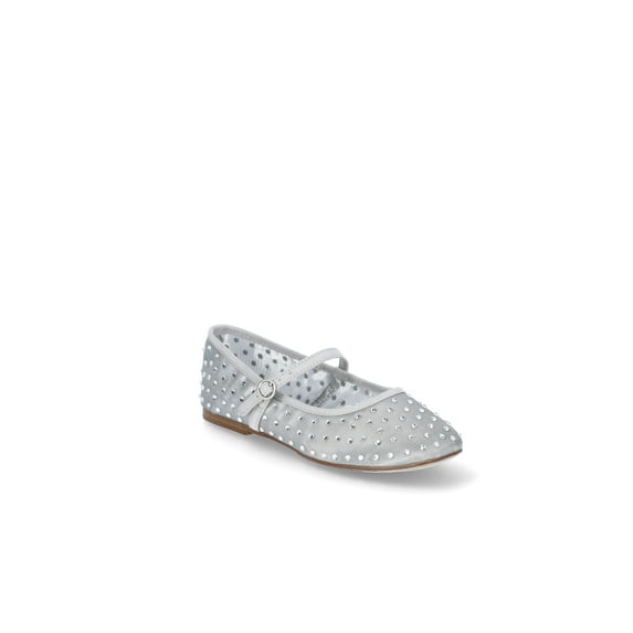 Madden NYC Little Girl & Big Girl Mesh Rhinestone Ballet Flats