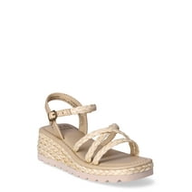 Madden NYC Little Girl & Big Girl Woven Espadrille Wedge Sandals, Sizes 13-5