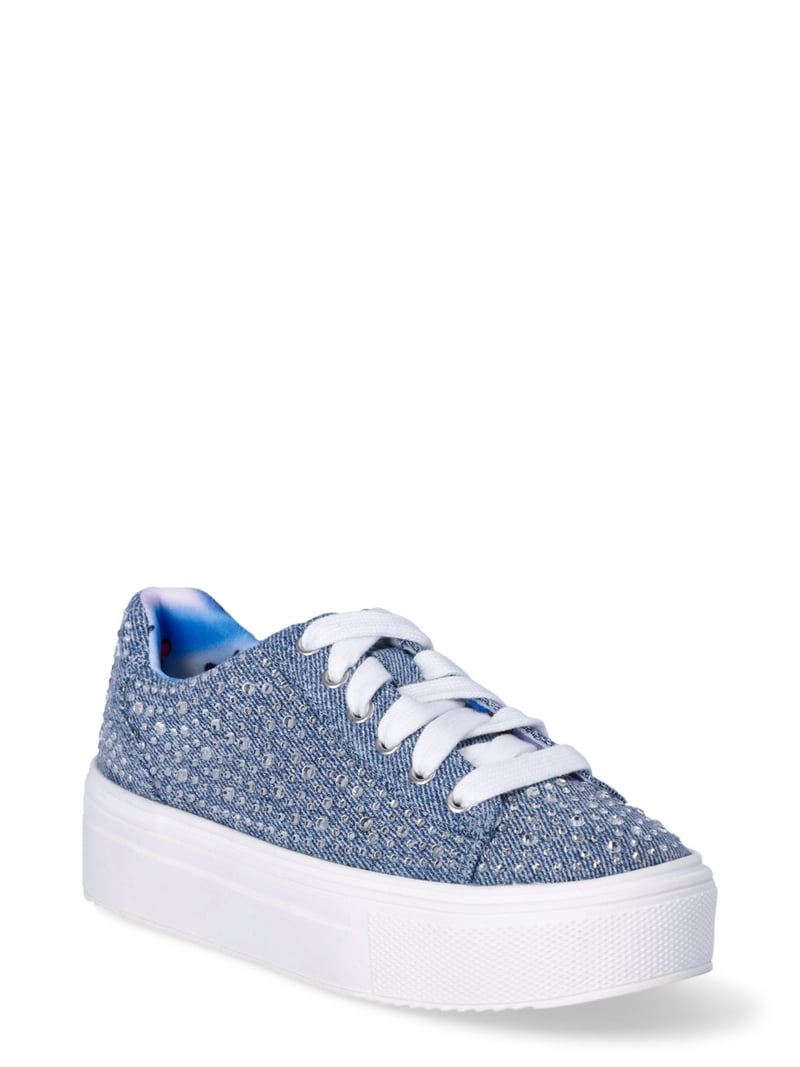 Madden NYC Little Girls' Denim Platform Sneakers with
