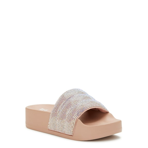 Madden NYC Little and Big Girls Embellished Slide Sandals, Sizes 13-5