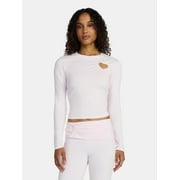 MADDEN NYC Women’s Heart Top with Long Sleeves, Sizes XXS-XXL