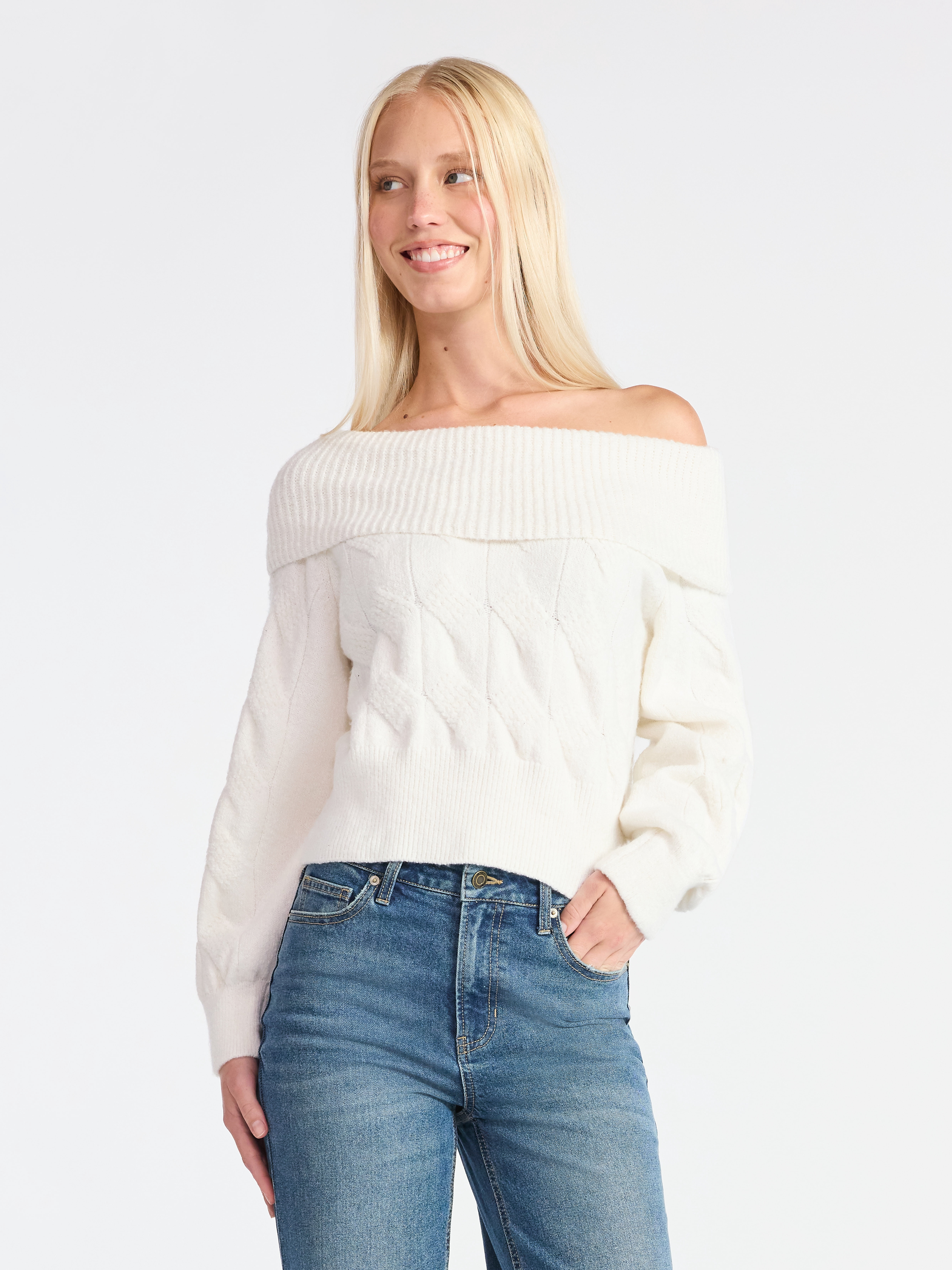Madden NYC Women's Marilyn Sweater, Midweight, Sizes XXS-XXL