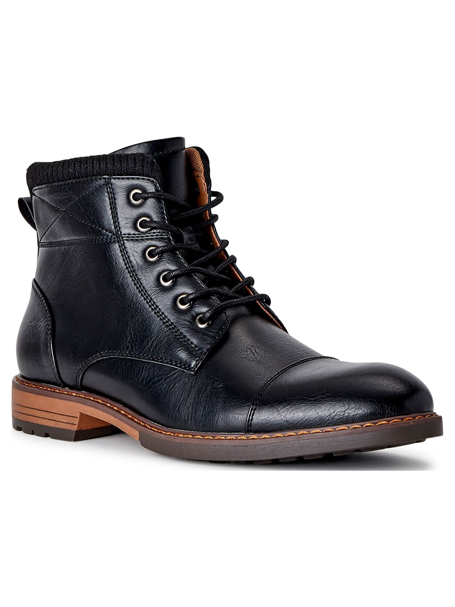 Madden NYC Men's Laceup Padded Collar Dress Boots
