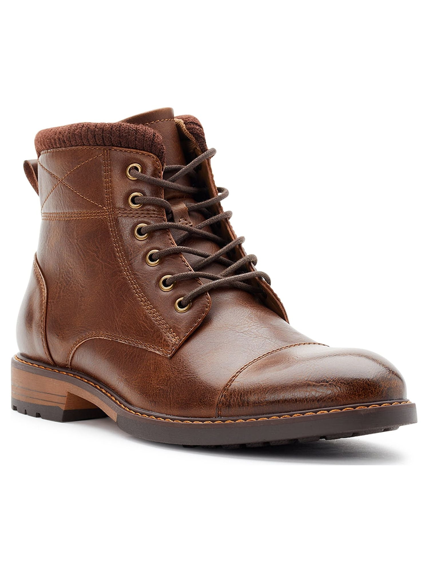 Madden NYC Men's Laceup Padded Collar Dress Boots